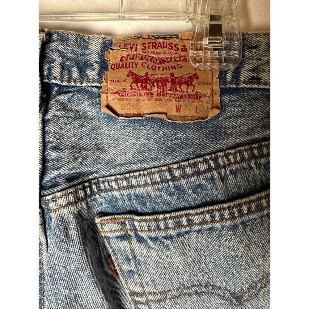 Levi’s 501 men’s vintage red tab denim jeans button fly size 34”x30”. #44-1368 - Picture 5 of 6
